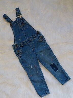 Carter's Paint Splatter Overalls. Toddler 3t.